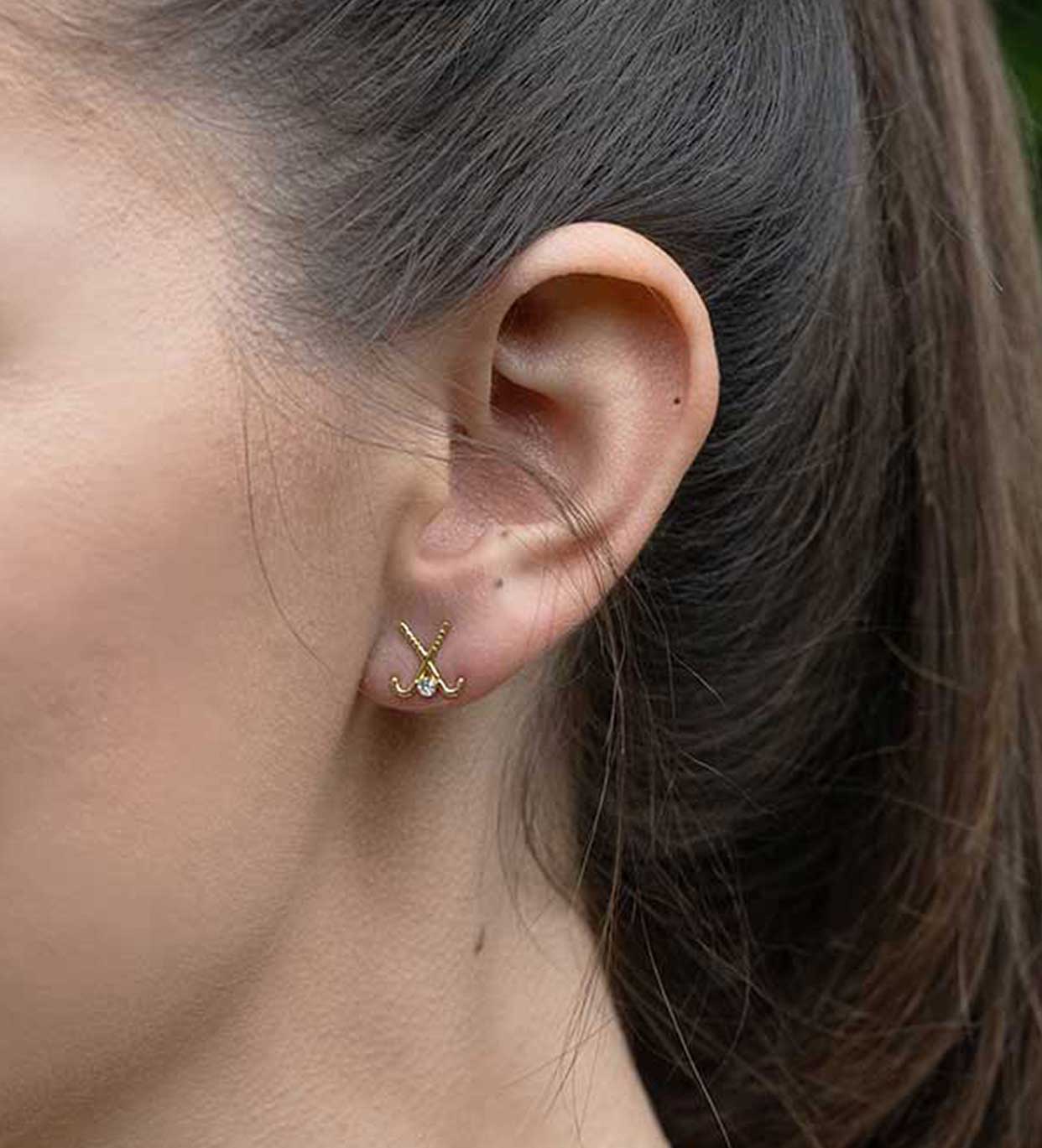 Field Gold Hockey Earrings